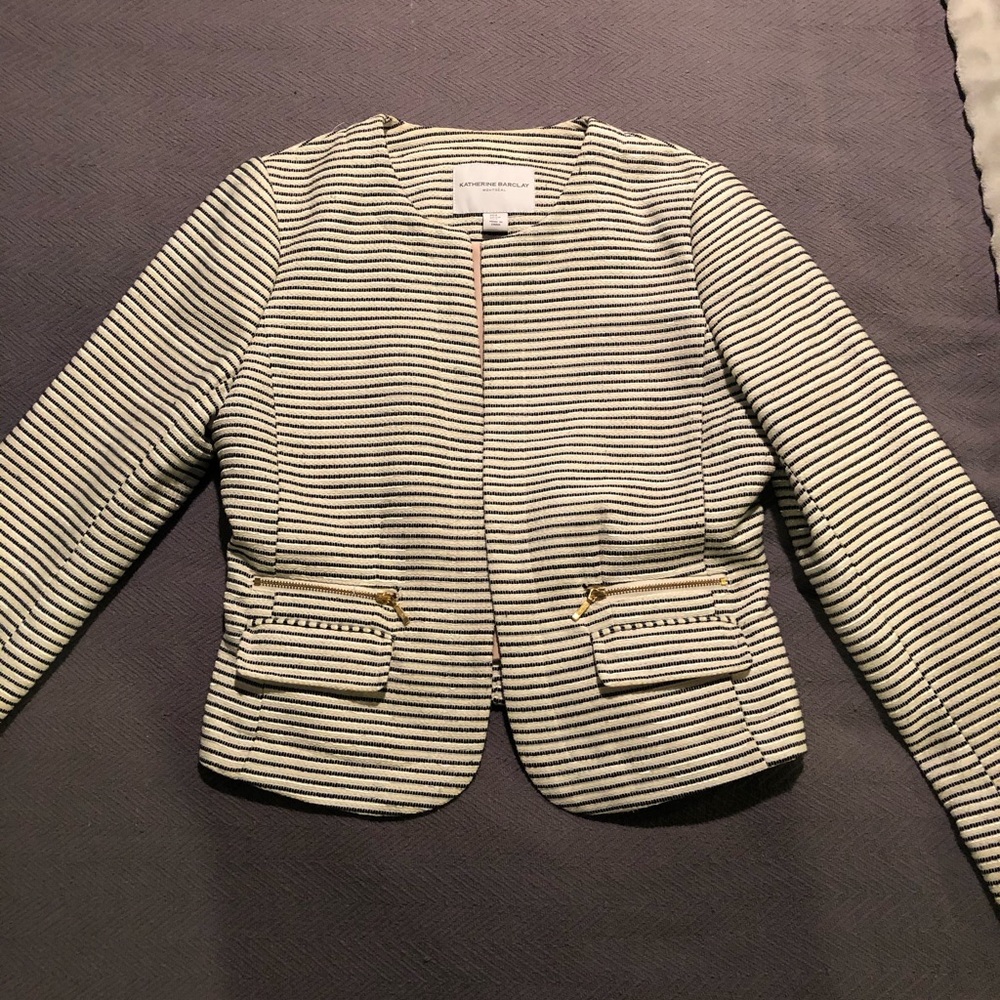 Pin striped blazer